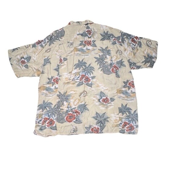 Vintage RARE Unique Tommy Bahama Hawaiian Swordfish Logo Camp Shirt Men’s XL - Picture 2 of 14